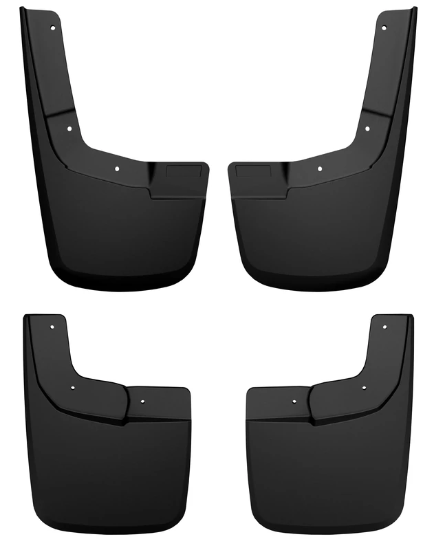 Husky Liners Custom Mud Guards | Fits 2024 Ford Ranger XLT | Front & Rear, 4-pc Black - 58546