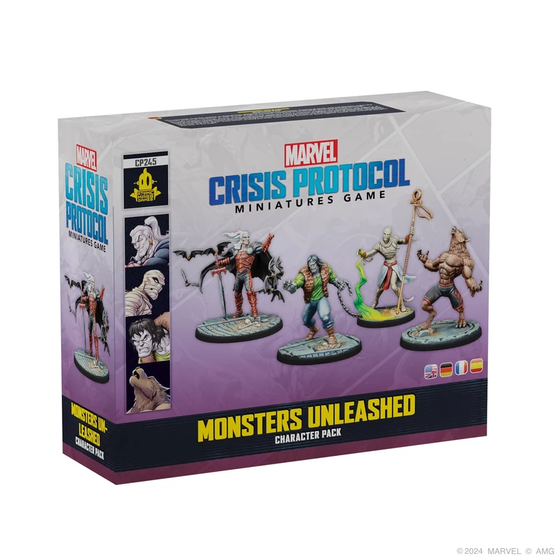 Atomic Mass Games | Marvel Crisis Protocol: Monsters Unleashed Character Pack| Miniatures Board Game | Ages 14+ | 2 Players | 60+ Minutes Playing Time