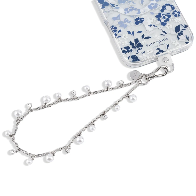Kate Spade New York Phone Charm - Detachable Cell Phone Lanyard - Dazzling Pearl