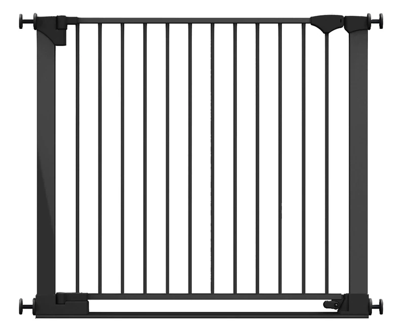 Safetots SafeStep Gate, Black, 96cm - 103cm, Extra Low Walkthough, 81cm Extra Wide Doorway, One Piece Extra Wide Gate for Stairs, Hallways and Doors, Baby and Toddler, Easy Installation