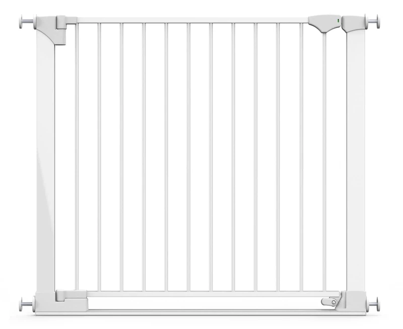 Safetots SafeStep Gate, White, 96cm - 103cm, Extra Low Walkthough, 81cm Extra Wide Doorway, One Piece Extra Wide Gate for Stairs, Hallways and Doors, Baby and Toddler, Easy Installation