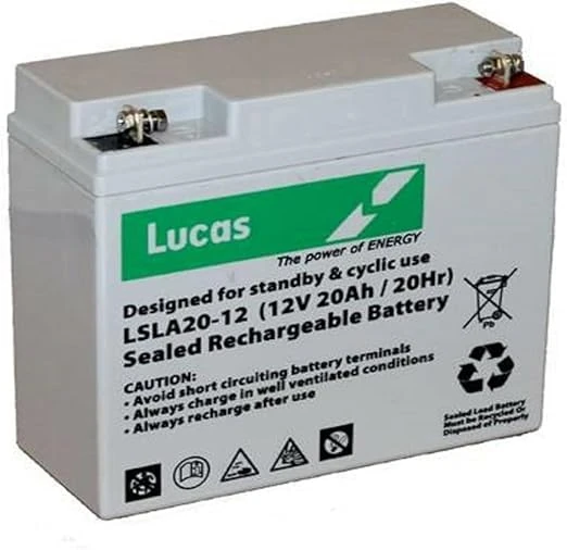 LUCAS 12V 20AH RECHARGEABLE BATTERY