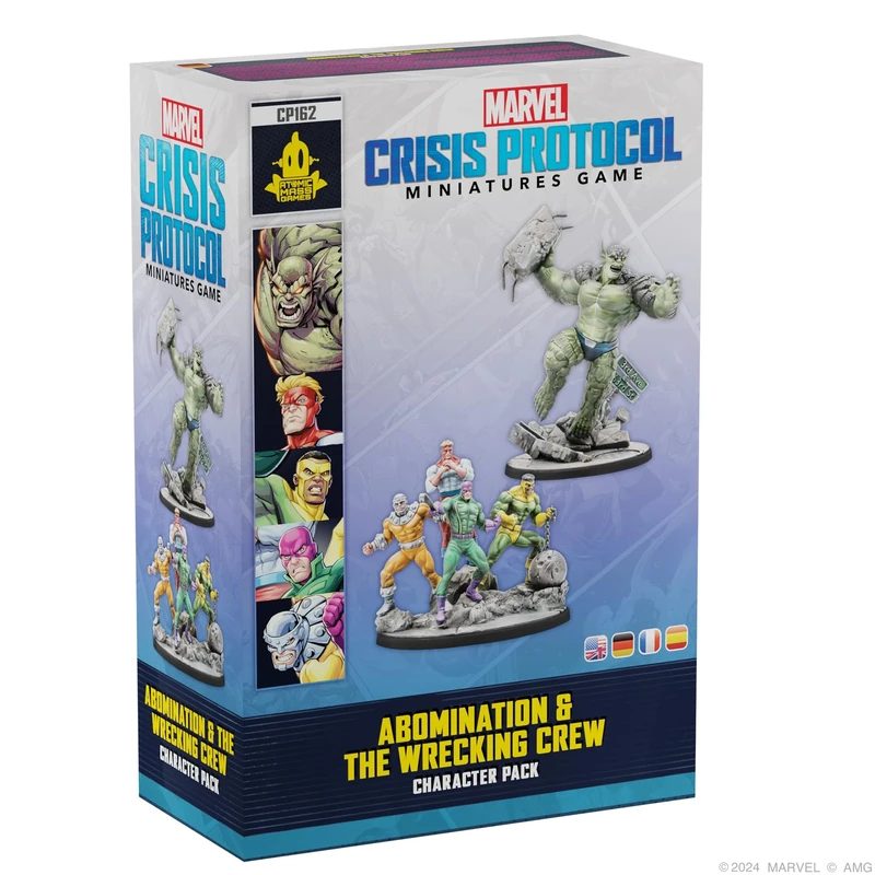 Atomic Mass Games | Marvel Crisis Protocol: Abomination & Wrecking Crew | Miniatures Board Game | Ages 14+ | 2 Players | 60+ Minutes Playing Time