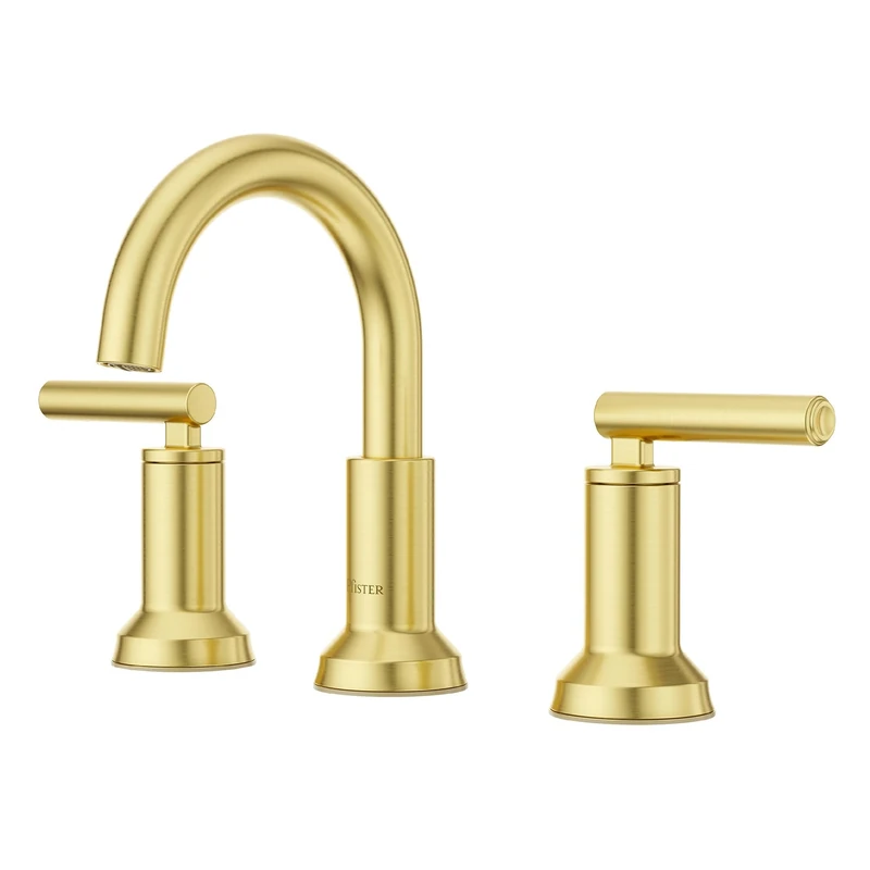 Pfister Capistrano Bathroom Sink Faucet, 8-Inch Widespread, 2-Handle, 3-Hole, Brushed Gold Finish, LF049CSOBG