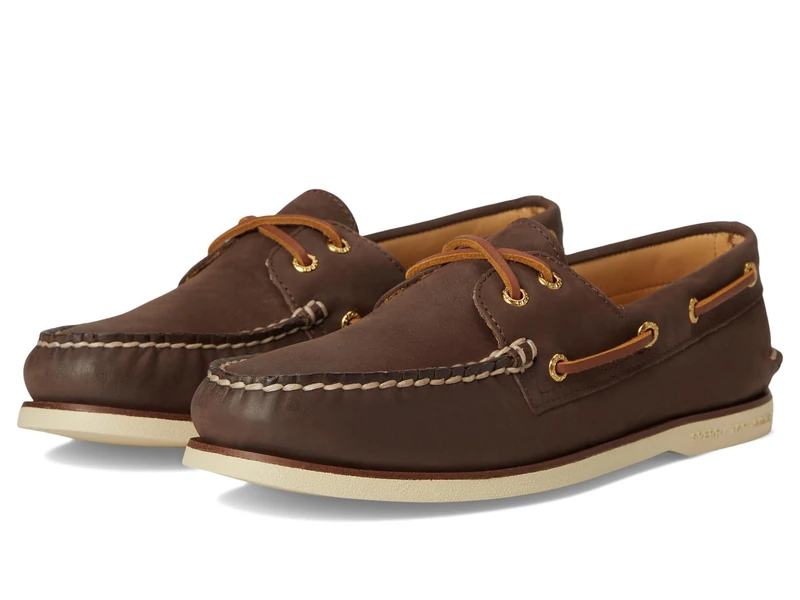Sperry Male Authentic Gold Cup Boat Shoe, Brown, 9