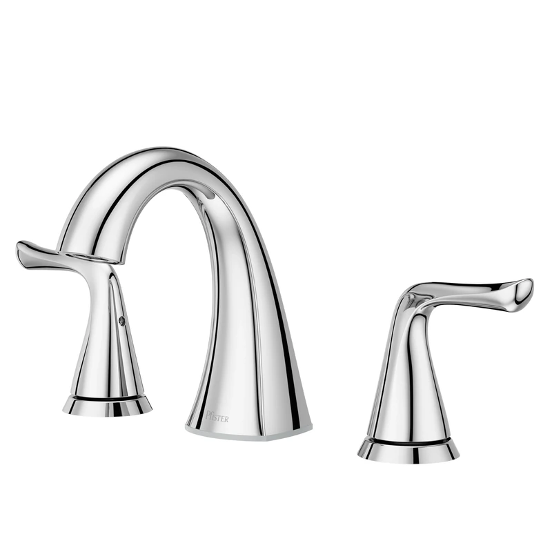 Pfister Willa Bathroom Sink Faucet, 8-Inch Widespread, 2-Handle, 3-Hole, Polished Chrome Finish, LF049MALCC
