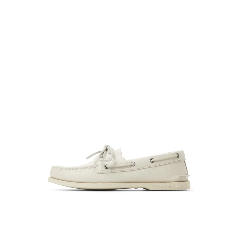 Sperry Male Authentic 2 Eye Boat Shoe, White, 11