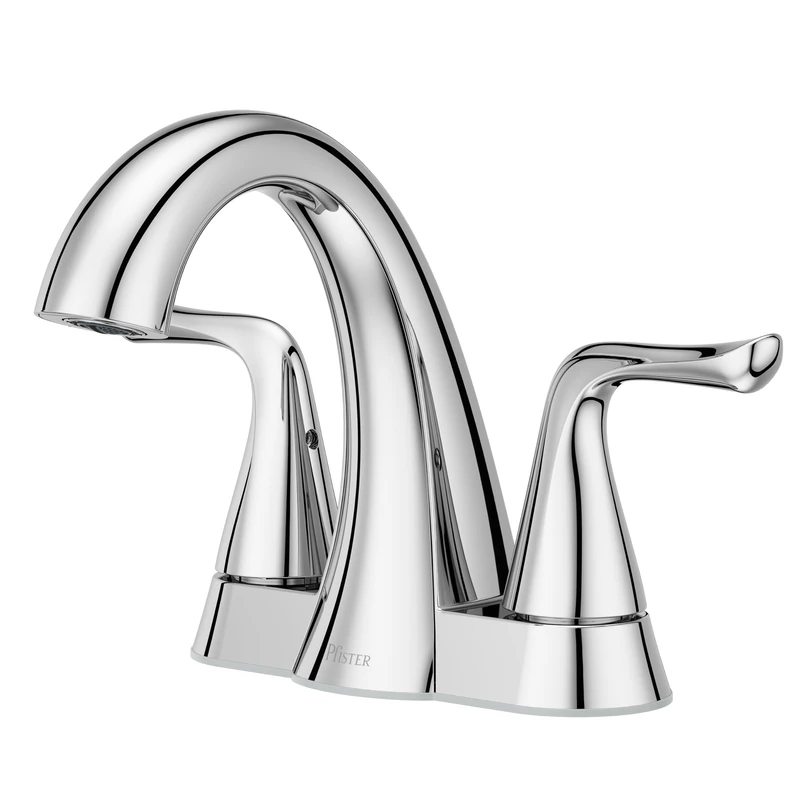 Pfister Willa Bathroom Sink Faucet, 4-Inch Centerset, 2-Handle, 3-Hole, Polished Chrome Finish, LF048MALCC