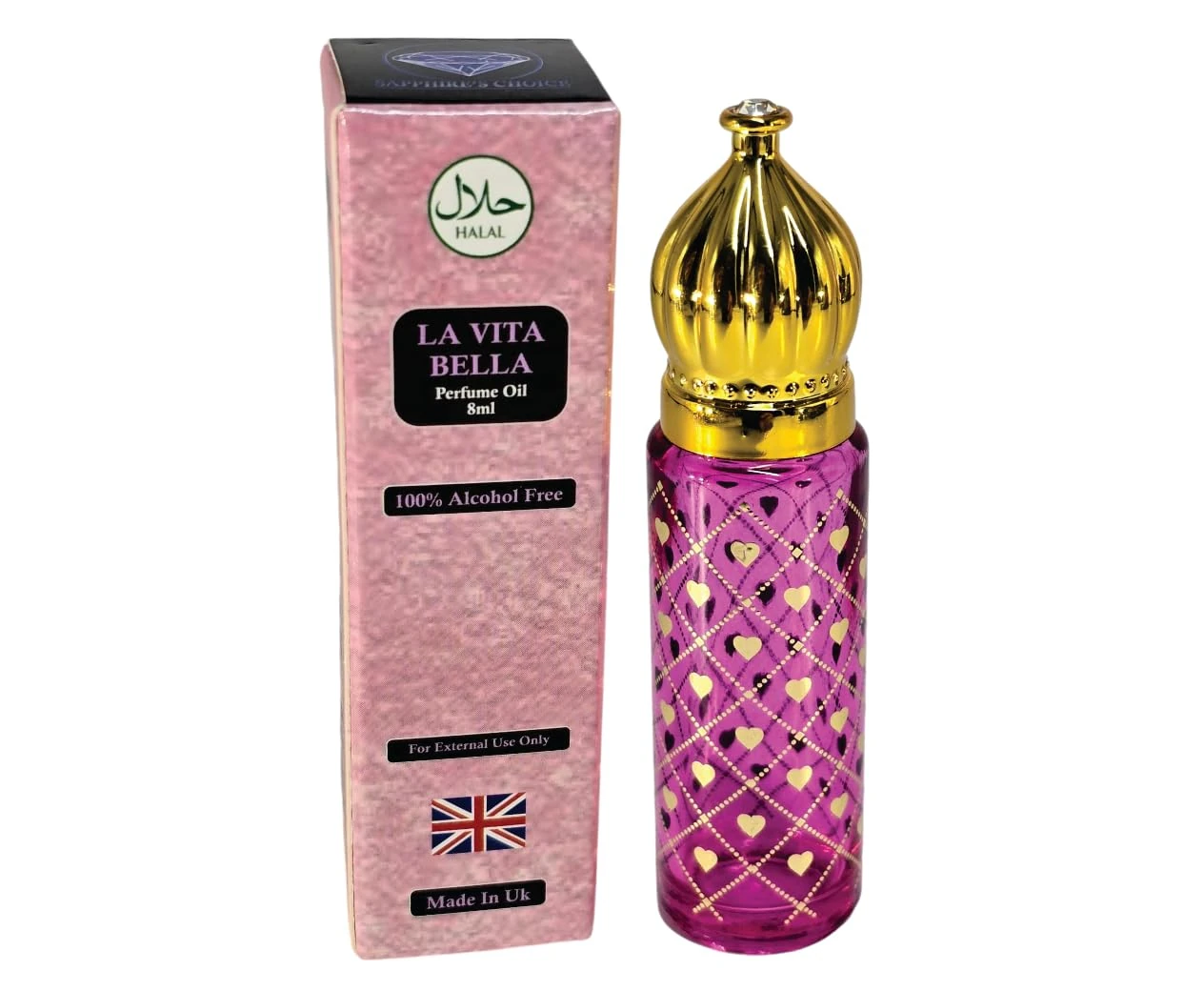 Sapphire's Choice - La Vita Belle Perfume Oil | Vanilla and Pear Fragrance | Women's La Vita Bella 8ml | Made in UK