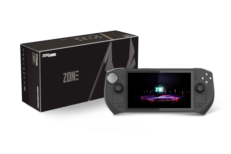 ZOTAC Gaming Zone Gaming Console,Handheld,AMD 8840U,AMOLED,16GB LPDDR5X,512GB M.2 SSD,2X USB4,WIN11 Home,Universal Plug - Image 1