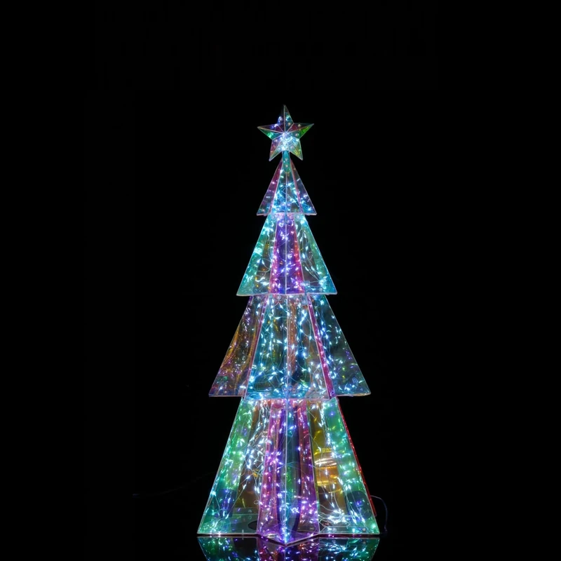 ID FOR YOU Hologram Light Decoration (Christmas Tree, 120 cm) - Image 1