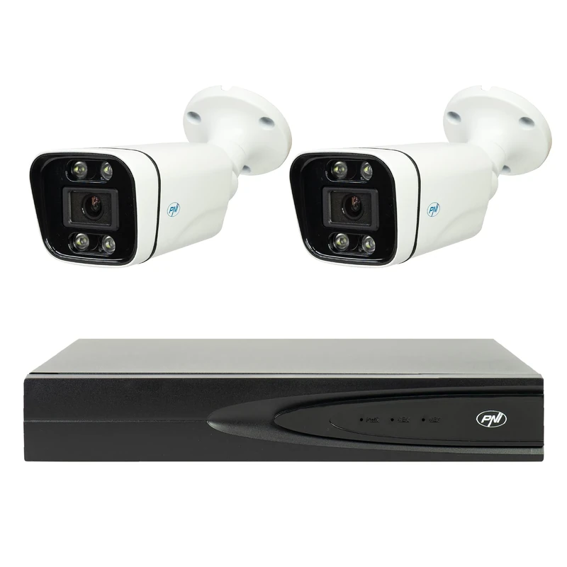 NVR POE Video Surveillance Package, 2 Cameras