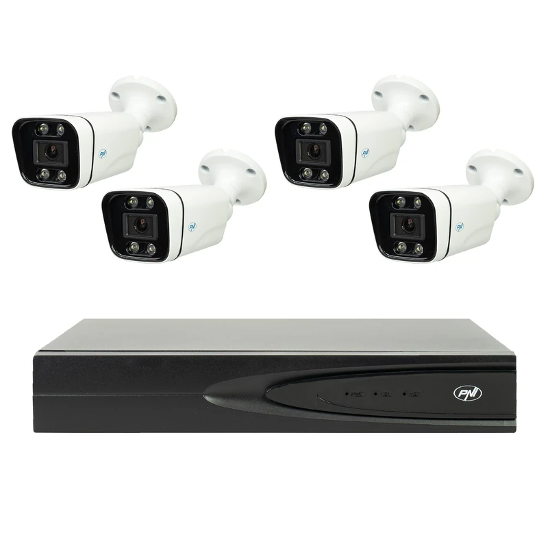 NVR POE Video Surveillance Package, 4 Cameras