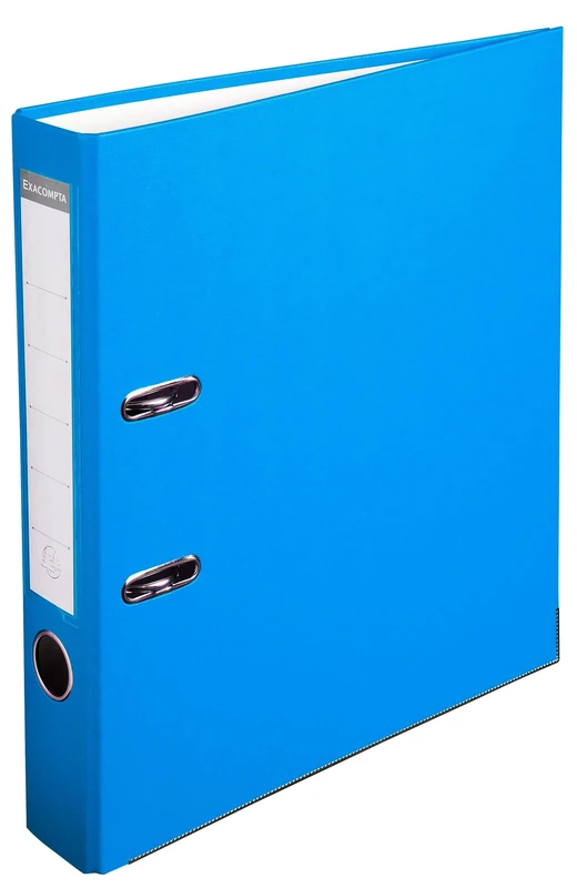 Exacompta - Ref 915412B - Box of 20 A4 Lever Arch Files - 50mm Spine - 50mm Mechanical - External Dimensions: 32x29cm - A4 File Format - Light Blue