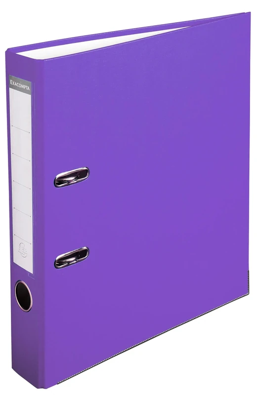 Exacompta - Ref 915417B - Box of 20 A4 Lever Arch Files - Spine 50 mm - 50 mm Mechanical - External Dimensions: 32 x 29 cm - A4 File Format - Purple