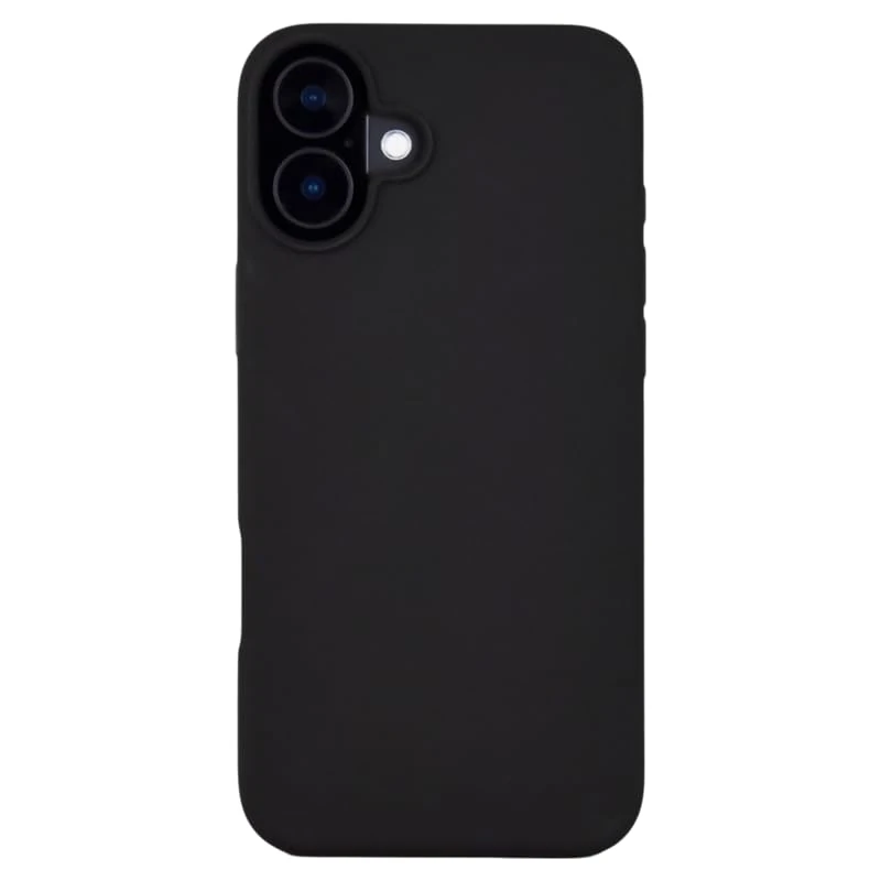 JT Berlin Steglitz Silicone Case Compatible with Apple iPhone 16 Case (Wireless Charging/Magnetic Charging Compatible, Soft Microfibre Lining) Black