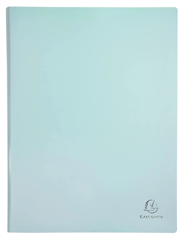 Exacompta - Ref 88260E - Box of 20 Aquarel Document Sleeves - 20 Smooth Crystal Pockets - 40 Views - for A4 - Size 24 x 32 cm - semi-Rigid Polypropylene Cover - Assorted Pastel Colours