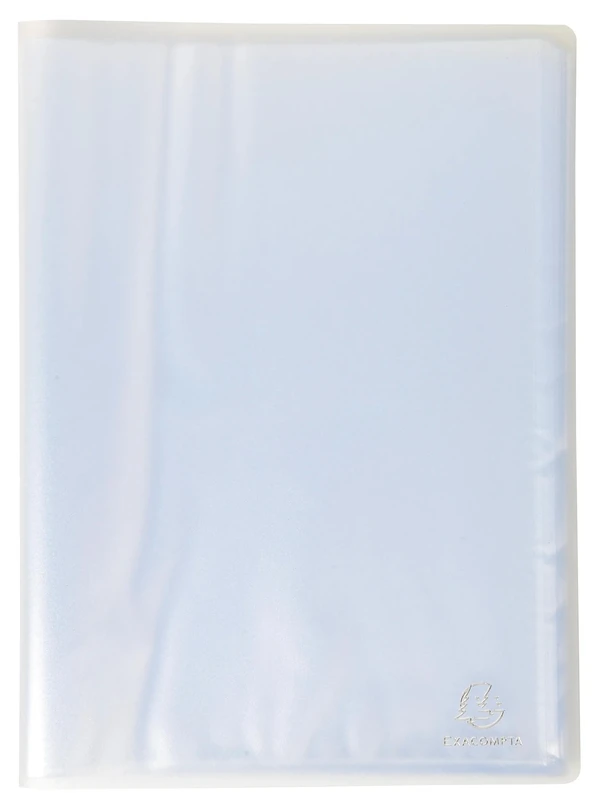 Exacompta - Ref 85460E - Box of 12 Chromaline Document Holders - 40 Smooth Crystal Pockets - 80 Views - for A4 - Size 24 x 32 cm - Translucent semi-Rigid Polypropylene Cover - Crystal