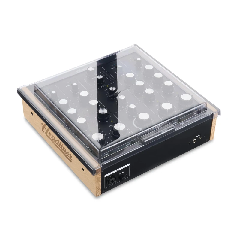 Decksaver Cover for Headliner R4 - Super-Durable Polycarbonate Protective lid in Smoked Clear Colour, Made in The UK - The DJs' Choice for Unbeatable Protection