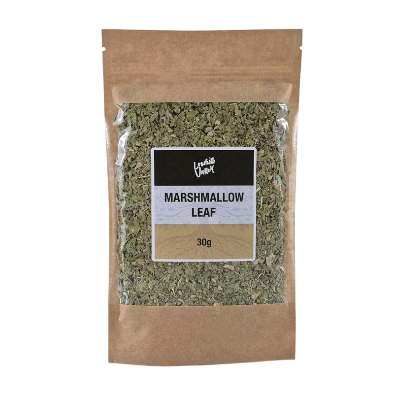 Lowhill Valley Marshmallow Leaf – Althaea officinalis Herbal Tea – For Wellbeing – No Additives or Preservatives – Organically Grown – In Reusable Package – 30g