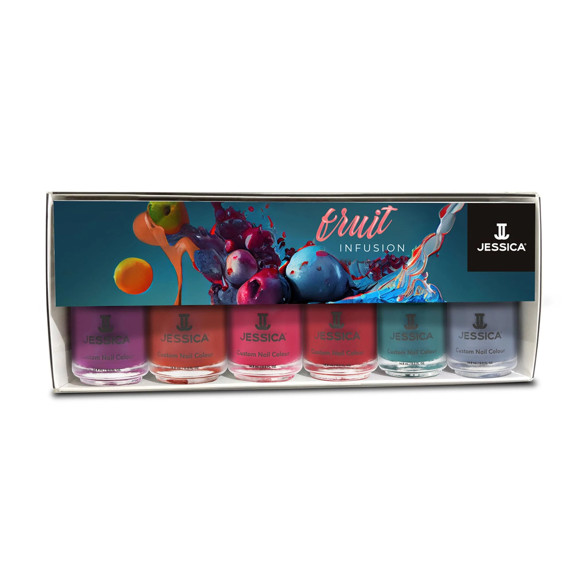 Jessica Custom Colour Nail Polish Fruit Infusion 6pc Collection