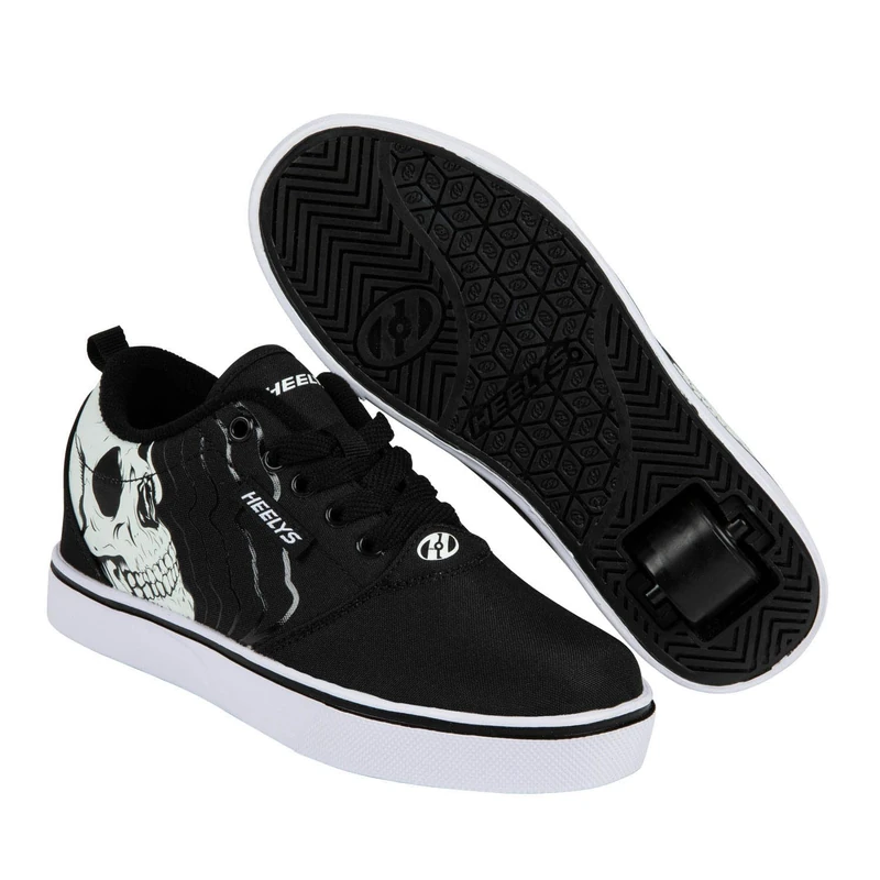 Heelys Pro 20 PRNT Glow (HE01081001) Shoe, Black/White, 2
