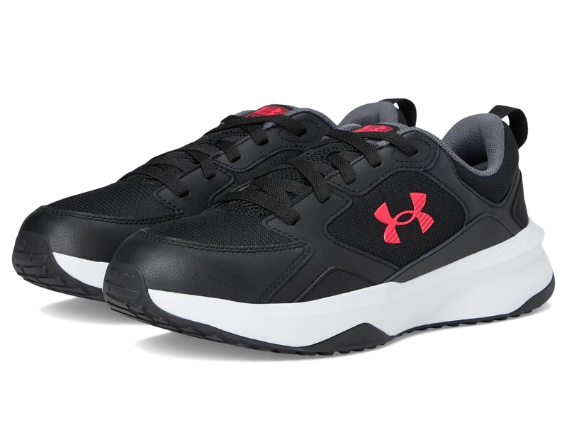 Under Armour UA Charged Edge Men's Trainers, 010 Black White Red Racer, 8 UK