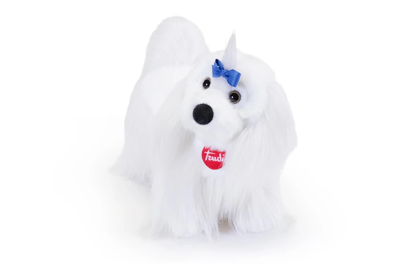 Trudi Maltese Lulù Birthday Plush Dog 29 x 26 x 16 cm Size M Classic Dogs Model 22346