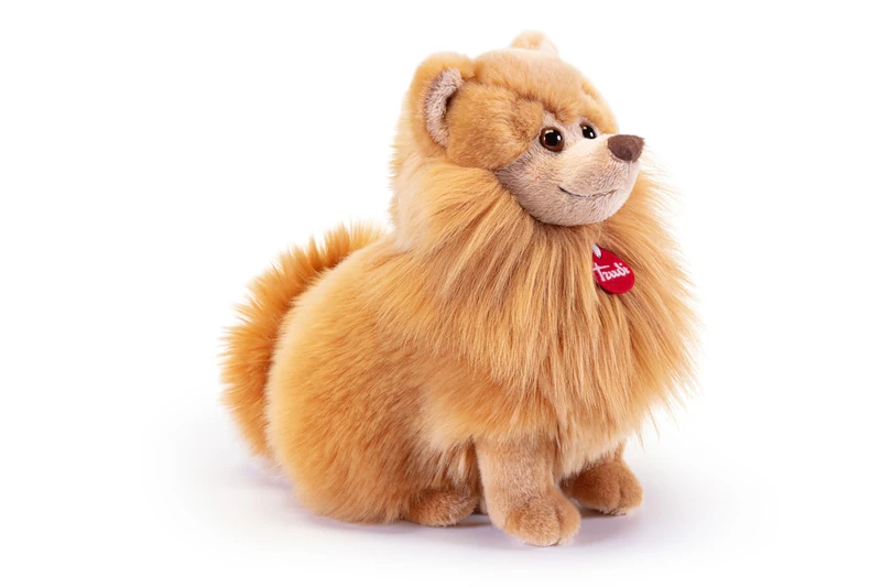 Trudi Pomeranian Biscuit Birthday, Plush Dog, 25 x 25 x 18 cm, Size M, Classic Dogs, Model 22348