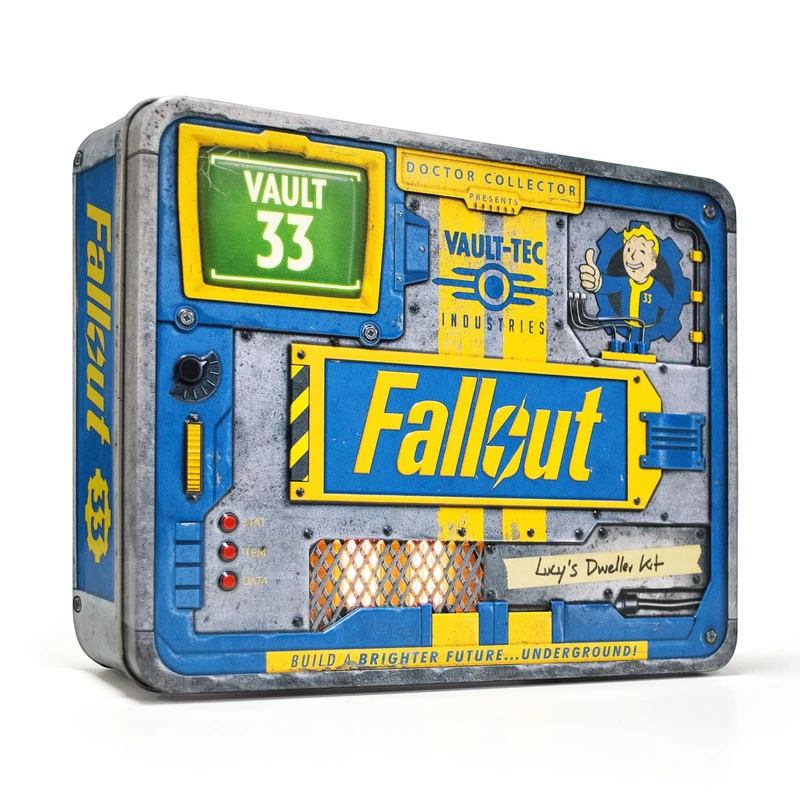 Doctor Collector Fallout Lucy's Dweller Kit, Official Collector's Edition with exclusive accessories in a metal box