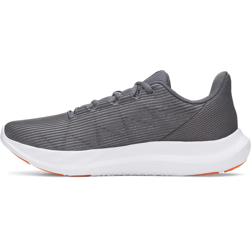 Under Armour Men's Charged Speed Swift, Lightweight and Ultra-Breathable Men's Runners, Running Shoes with Durable Rubber Outsole,Castlerock / Black / Team Orange,13