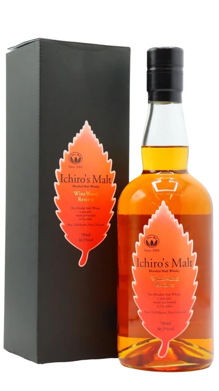 Ichiro's Malt - Wine Wood Reserve Whisky | 70cl | 46.5% ABV | From the Makers of Chichibu | Pure Malt Whisky from Japan | Elegant & Rich with Dried Fruit Notes | Perfect for Gifting