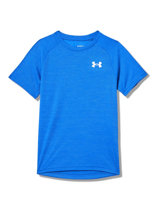 Under Armour boys Tech Textured Short Sleeve T Shirt Tech Textured Short Sleeve T Shirt (pack of 1), (400) Royal / / White, S
