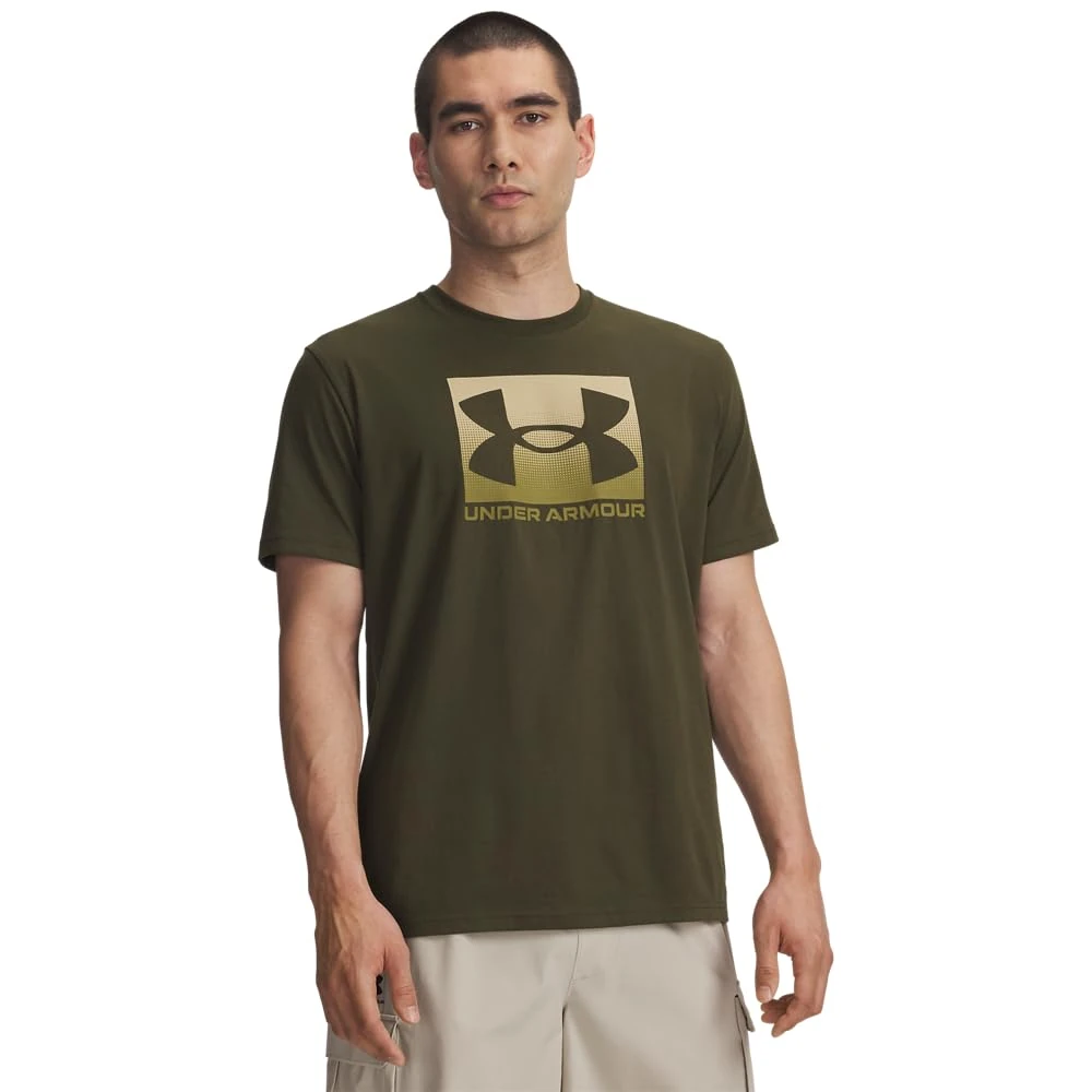 Under Armour Men's Boxed Sports Updated Short Sleeve, Soft and Comfortable Men's T-Shirt, Long-Wearing Gym T-Shirt for Training and Athletics,Expedition Green / / Field Khaki,3XL