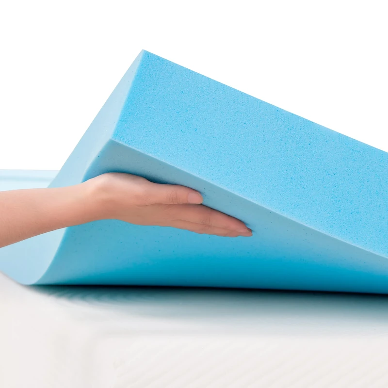 Hokway Gel-Infused Memory Foam Mattress Topper Breathable and Flexible Support Comfort Mattress Pad (5CM, 3ft Single (90x190cm))