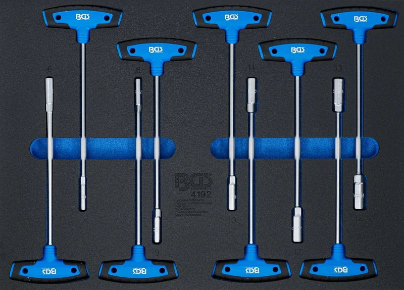 BGS 4192 | Tool Tray 3/3: T-Handle Socket Set | 9 pcs.