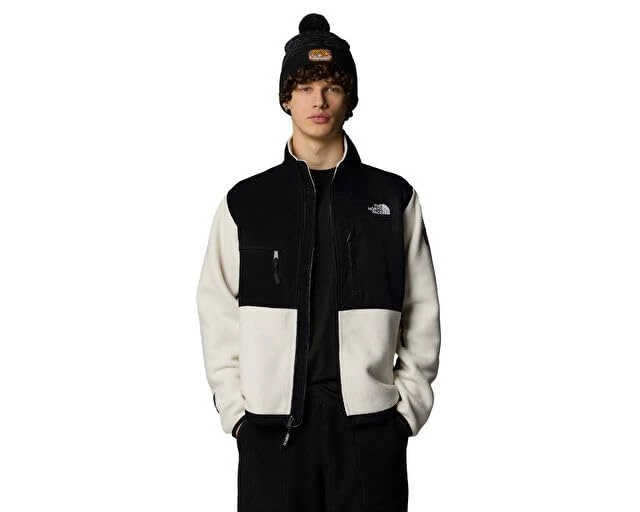 The North Face Men's Retro Denali Jacket, White Dune/Tnf Black Tn, S