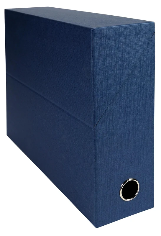 Exacompta - Ref 89560E - 5 transfer boxes in film-coated Aquarel printed paper - Spine 90 mm - Metal eyelet - For A4 size - Dimensions 25.5 x 34 x 9 cm - delivered assembled