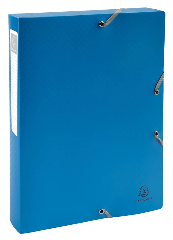 Exacompta - Ref 59190E - 8 Boxes with Elastic Bands Forever Young - Made of Recycled Polypropylene - 4 cm Spine - Dimensions 25 x 33 cm - for A4 Format - Delivered Fully Assembled