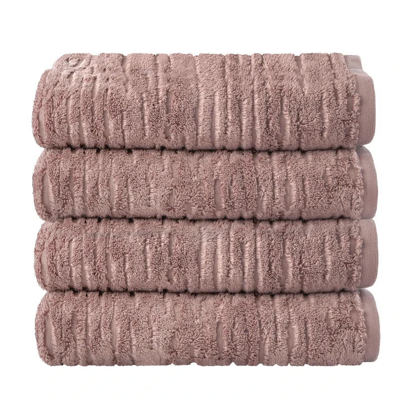 SKL Home Cloud Soft 4 Pc Bath Towel Set, Clay