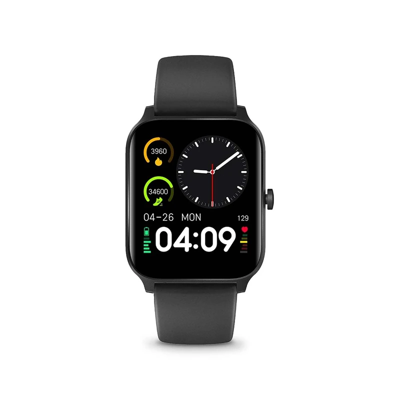 NEDIS SmartLife SmartWatch – LCD Screen – Waterproof IP68 – Up to 10 Days of Battery Life – Compatible with Android and iOS – Black, Black/White, One Size, Modern