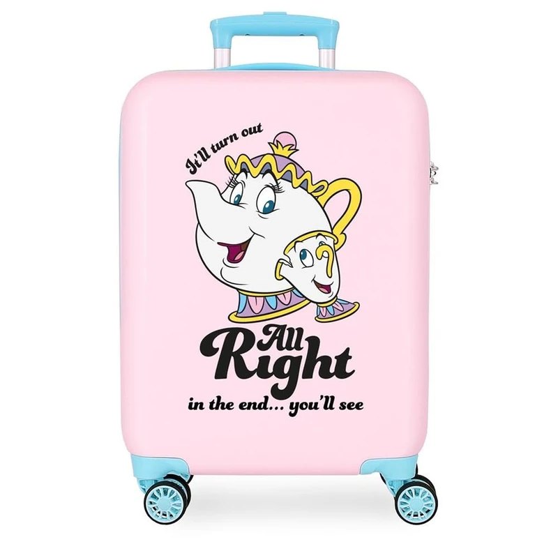 Joumma Disney All Right Cabin Suitcase Pink 38 x 55 x 20 cm Rigid 2 kg Combination Lock Side ABS 2 kg 35L Hand Luggage, Pink, One Size, Cabin Suitcase