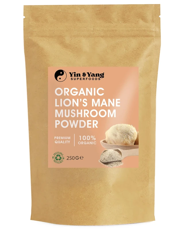 Organic Lion's Mane Mushroom Powder | 7 Month Supply | High-Strength Full-Spectrum Extract for Cognitive Function, Focus, and Immune Support | 100% Pure Hericium Erinaceus