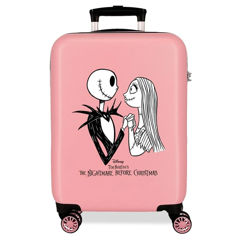 Joumma Disney Nightmare Cabin Suitcase Pink 38 x 55 x 20 cm Rigid 2 kg Combination Lock Side ABS 2 kg 35L Hand Luggage, Pink, One Size, Cabin Suitcase