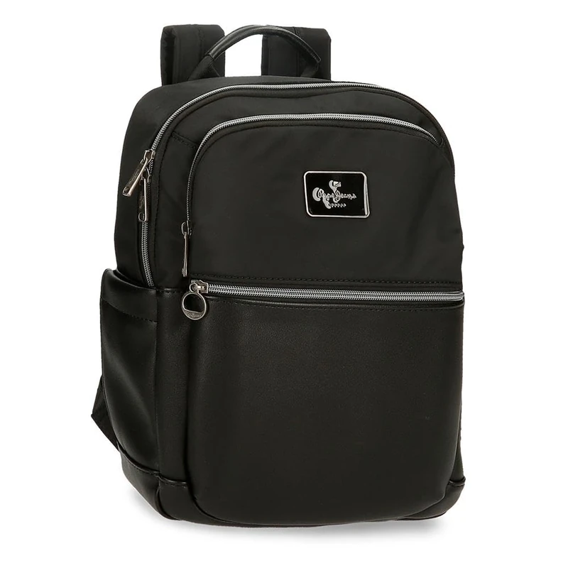 Pepe Jeans Christine Luggage Women's Messenger Bag (Pack of 1), Black/White, One Size, PC Backpack