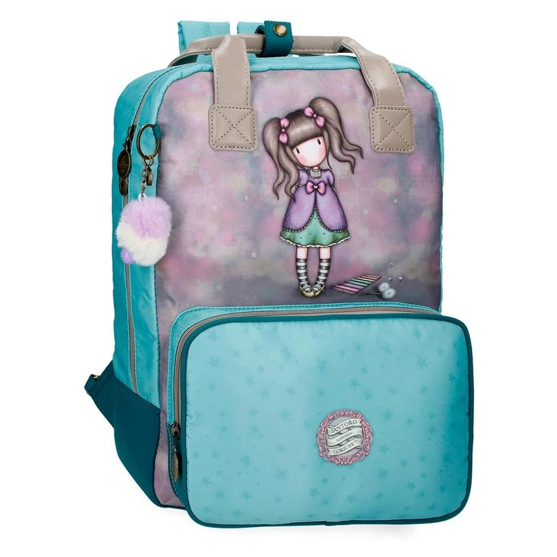 Gorjuss A Whispered Key Notebook Backpack 13.3" Multicolor 29x40x13cm Nylon 15.08L, Multicoloured, One Size, Laptop Backpack