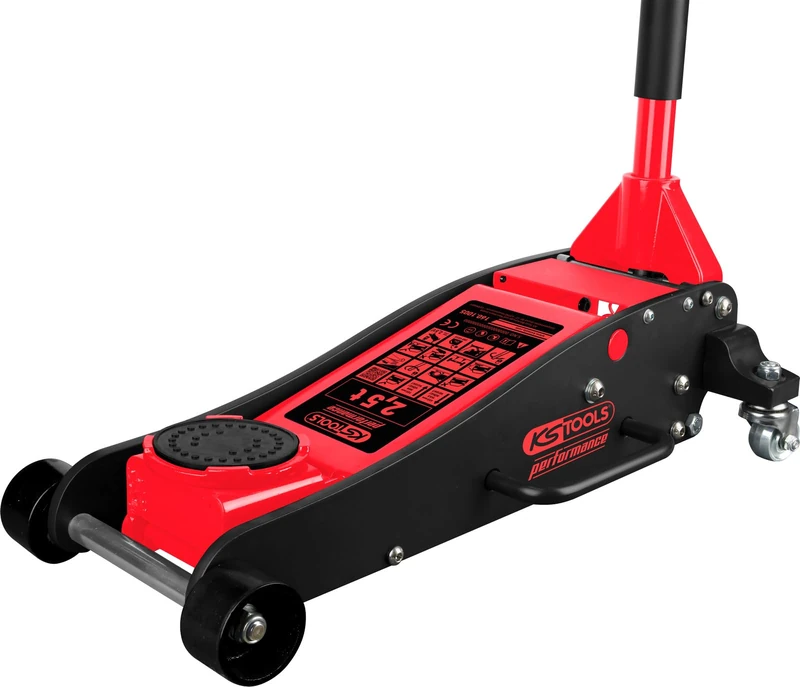 KS Tools 160.1005 Performance Hydraulic Aluminium Trolley Jack 2500kg Lifting Height 100-450mm