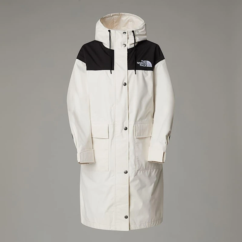 The North Face Women's Reign On Parka, White Dune/Tnf Black, XL