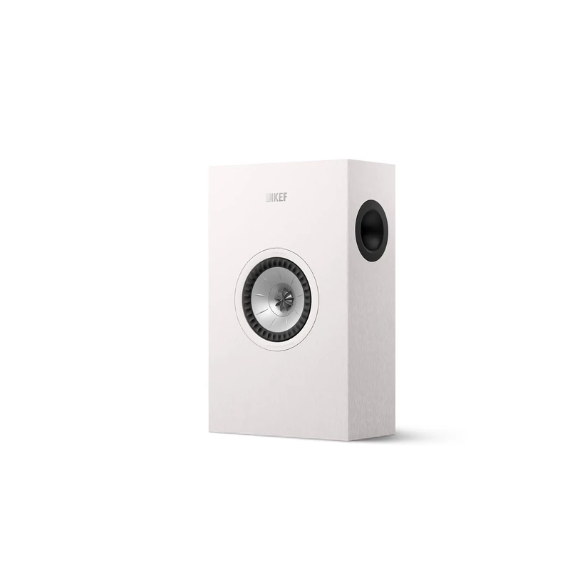 KEF Q4 Meta Passive On-Wall Centre/LCR HiFi Speaker, Satin White | Music | TV & Home Cinema | Gaming | 2-way Bass Reflex | 5.25" Uni-Q Driver with MAT - Image 1