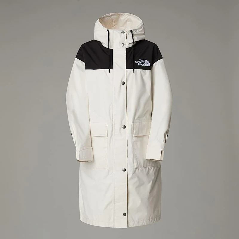 The North Face Women's Reign On Parka, White Dune/Tnf Black, S
